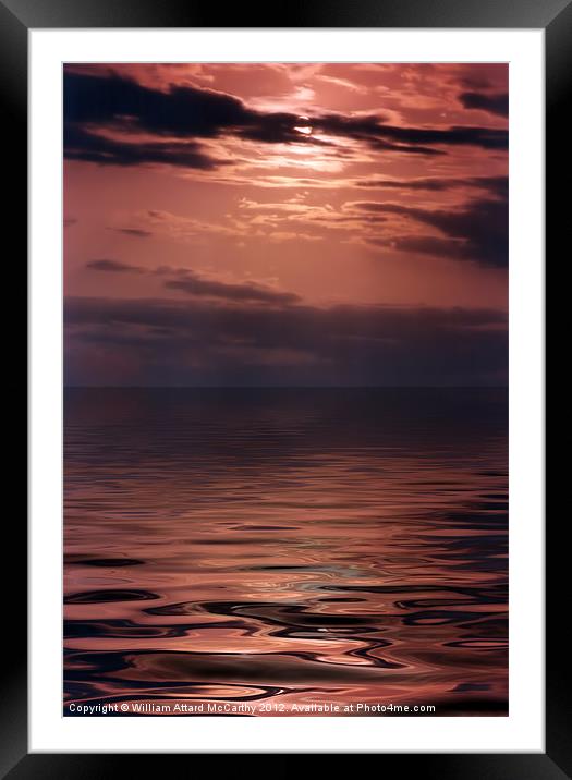 Sunset Framed Mounted Print by William AttardMcCarthy