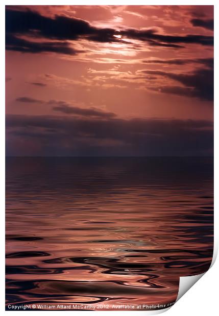 Sunset Print by William AttardMcCarthy