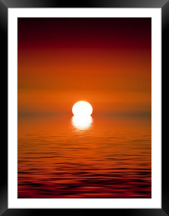 Golden Sunset Framed Mounted Print by William AttardMcCarthy