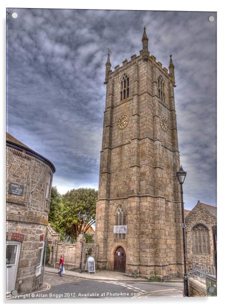 St. Ives Parish Church Acrylic by Allan Briggs
