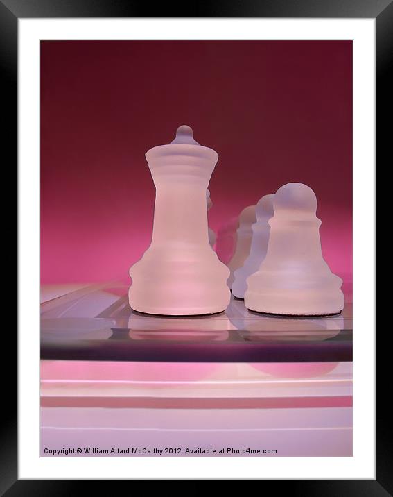 Chess Pieces Framed Mounted Print by William AttardMcCarthy