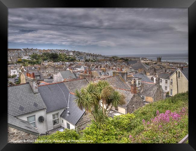 St Ives Rooftops Framed Print by Allan Briggs