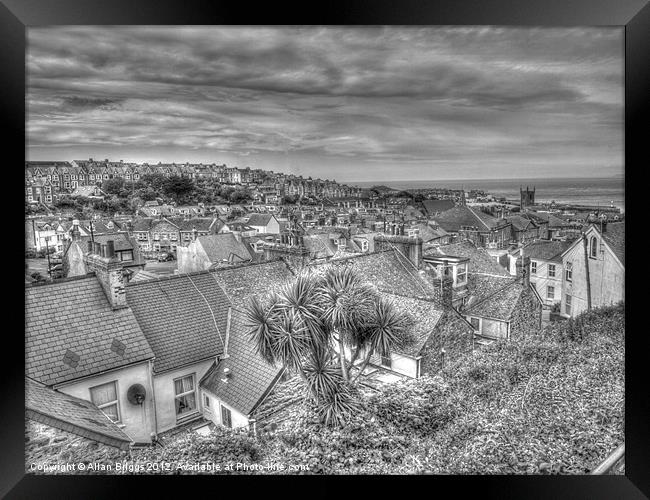 St Ives Rooftops Framed Print by Allan Briggs