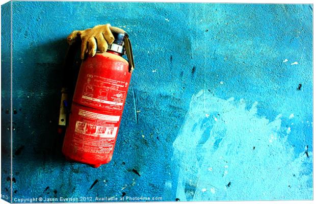 In Case Of Emergency Remove Glove Canvas Print by J J Everson