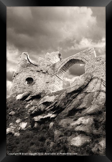 Castle In The Sky Framed Print by Brian  Raggatt