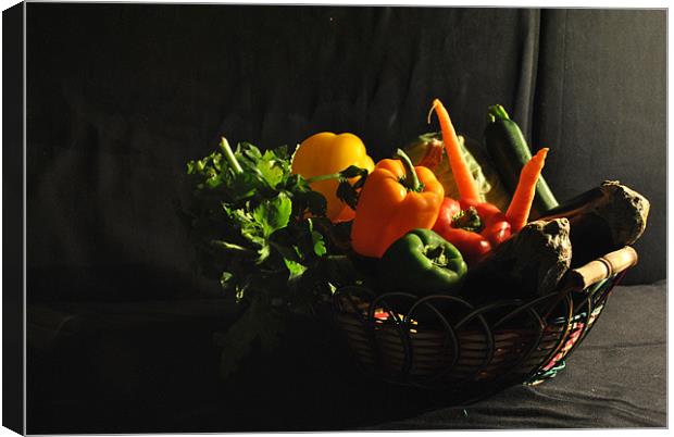 Vegetables of Life Canvas Print by Amir Olfat