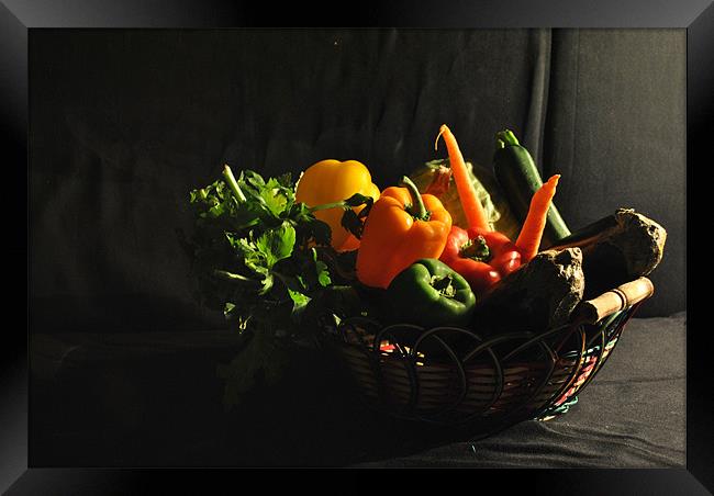 Vegetables of Life Framed Print by Amir Olfat