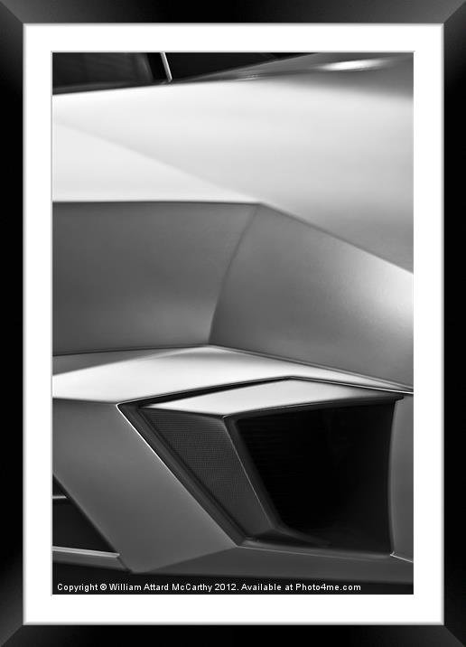 Supercar Abstract Framed Mounted Print by William AttardMcCarthy