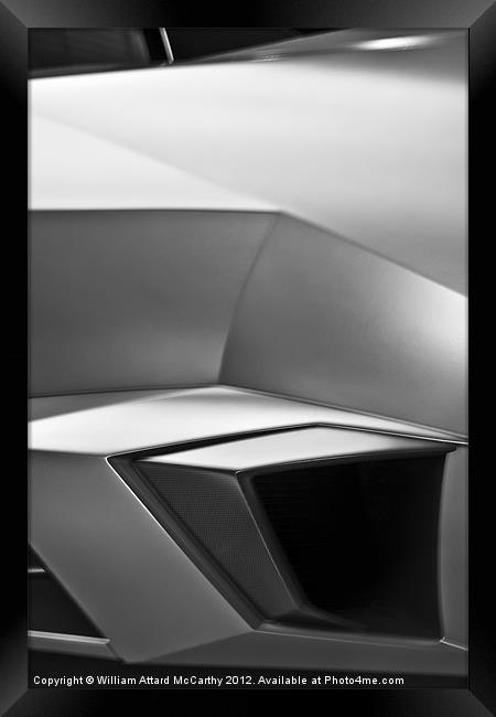 Supercar Abstract Framed Print by William AttardMcCarthy