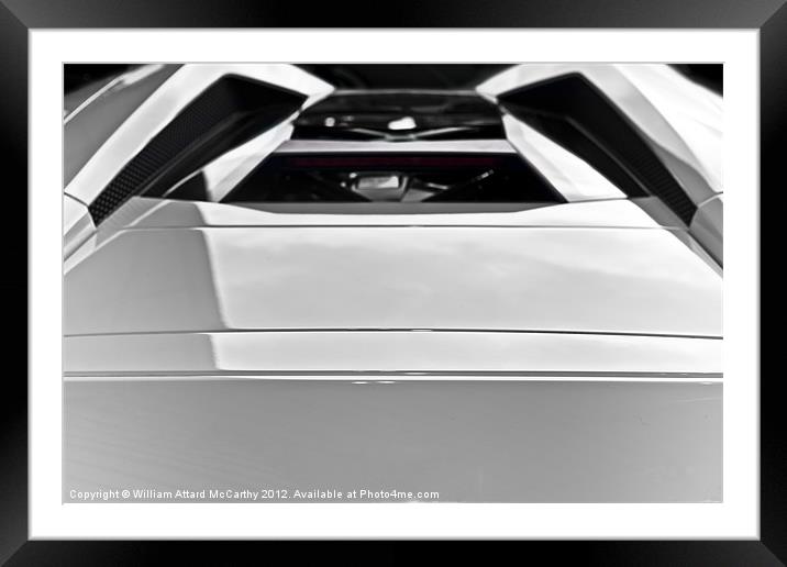 Supercar Abstract Framed Mounted Print by William AttardMcCarthy