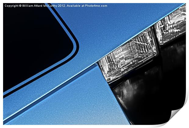 Muscle Car Abstract Print by William AttardMcCarthy