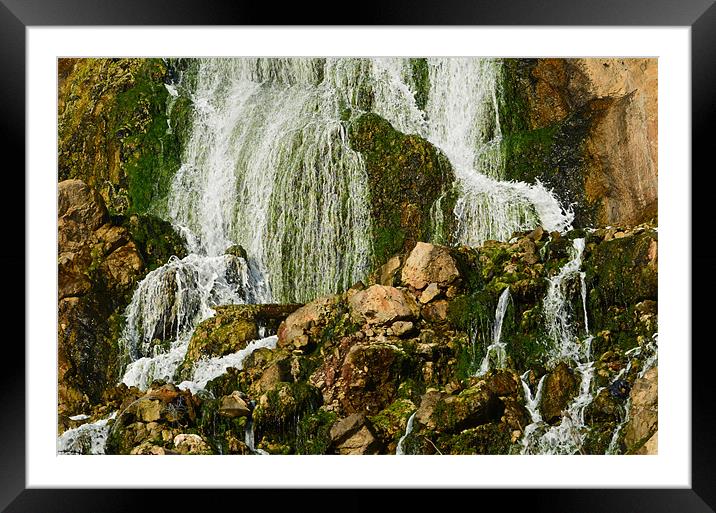 Waterfall at Gibraltar Framed Mounted Print by Nigel Canepa