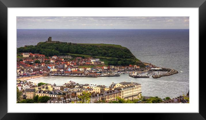 Scarborough from Oliver's Mount Framed Mounted Print by Tom Gomez