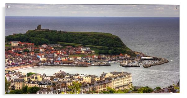 Scarborough from Oliver's Mount Acrylic by Tom Gomez