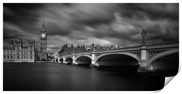 Storm Over London Print by Jason Carter