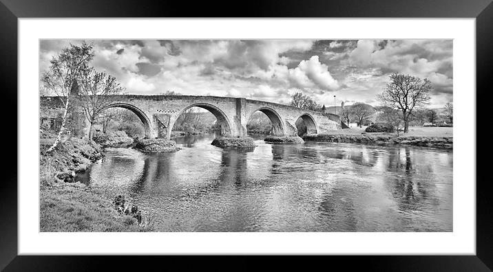 Stirling Bridge Framed Mounted Print by Buster Brown