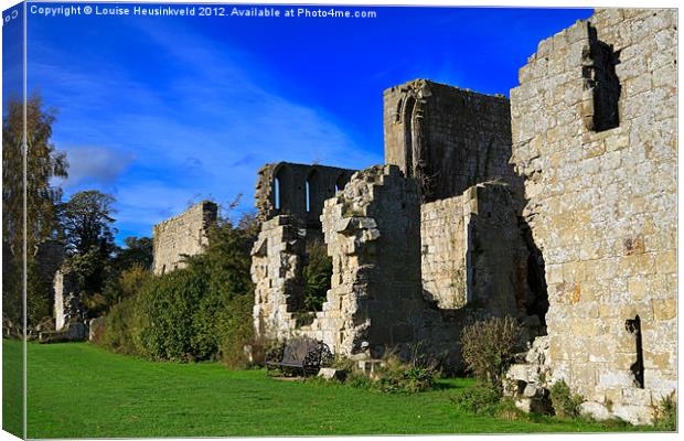 Jervaulx Abbey ruins, Yorkshire Dales Canvas Print by Louise Heusinkveld