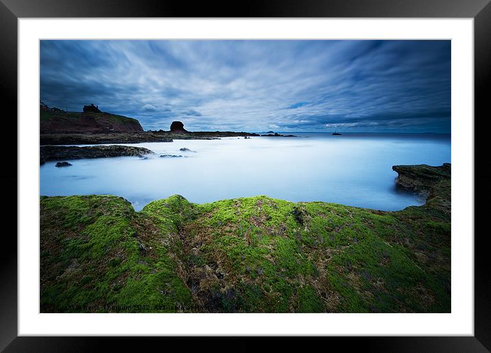 Dunbar Coast Calm Framed Mounted Print by Keith Thorburn EFIAP/b