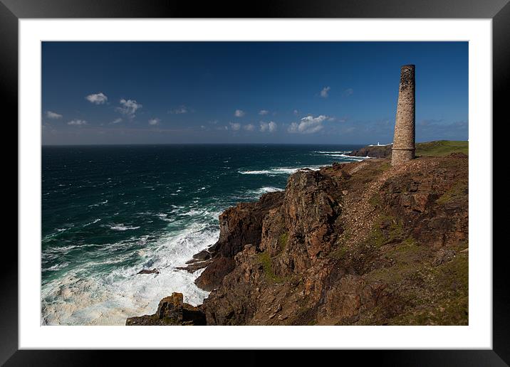 Levant tin mine Framed Mounted Print by Thomas Schaeffer