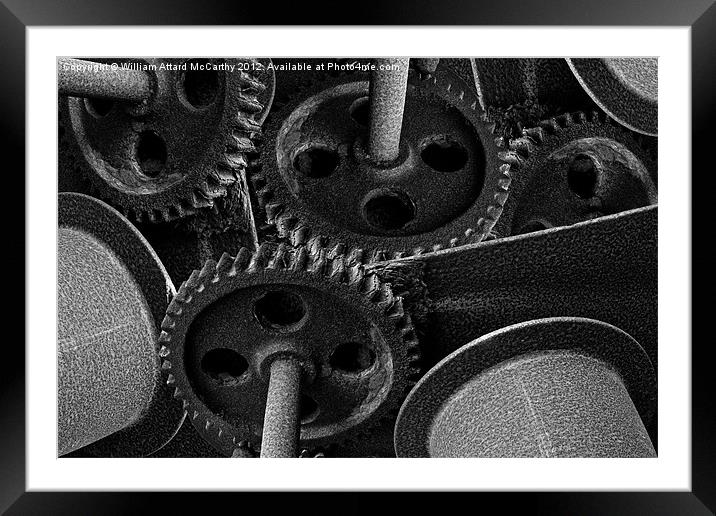 Clockwork Monochrome Framed Mounted Print by William AttardMcCarthy