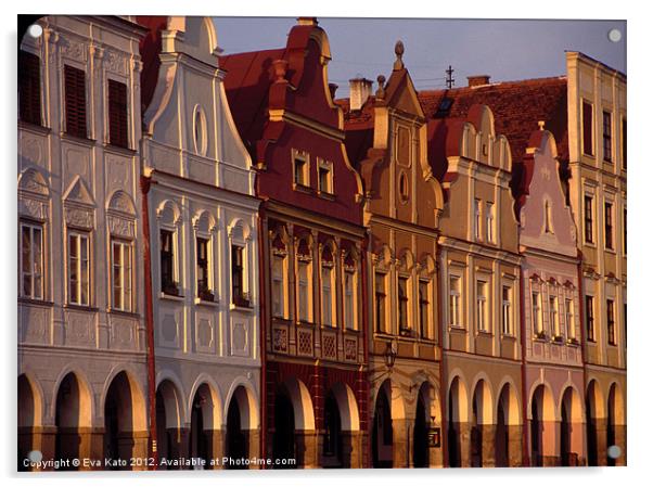 Glowing Arches in Telc Acrylic by Eva Kato