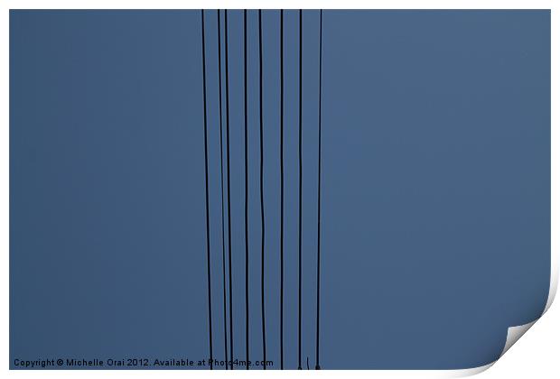 Wires Print by Michelle Orai