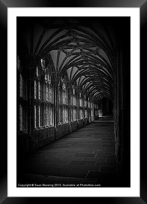 Dark cloisters Framed Mounted Print by Sean Wareing