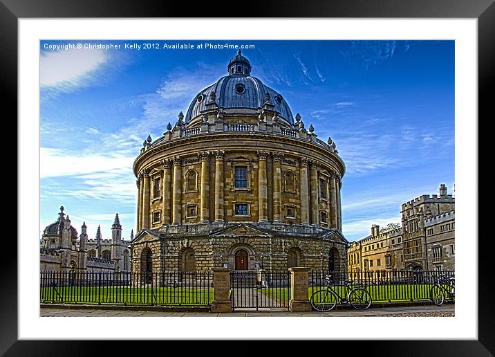 The Radcliffe Camera Framed Mounted Print by Christopher Kelly