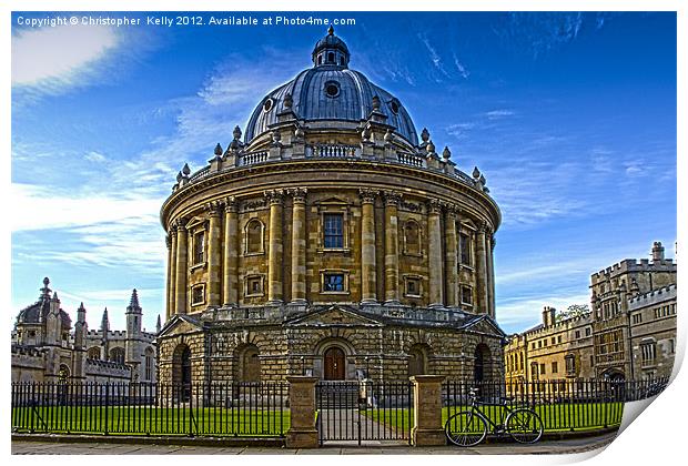 The Radcliffe Camera Print by Christopher Kelly