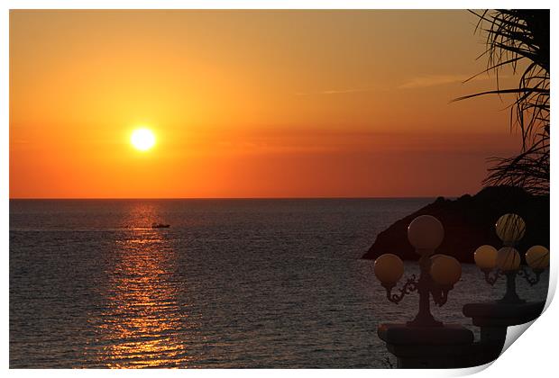 Ibiza Sunset Print by James Palmer