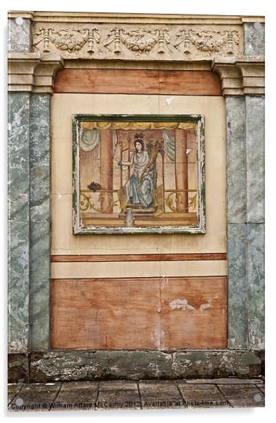 Roman Wall Fresco Acrylic by William AttardMcCarthy