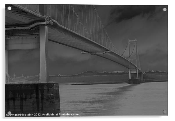Old Severn Crossing Acrylic by les tobin