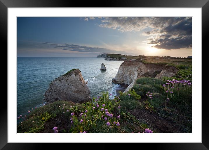 Freshwater Bay Sunset Framed Mounted Print by Barry Maytum