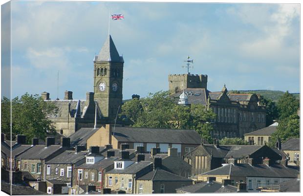 Iconic Colne Towers Canvas Print by Graham Tipling