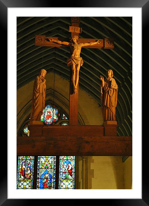 The Crucifixion Framed Mounted Print by graham young