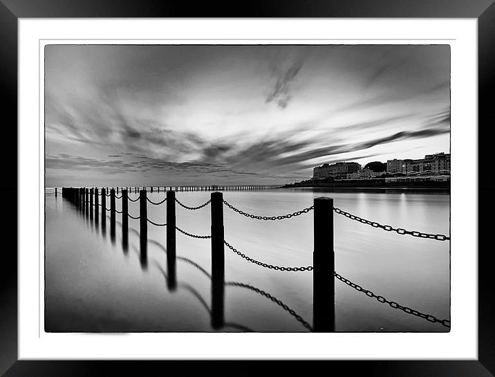 Calm waters Framed Mounted Print by mike Davies