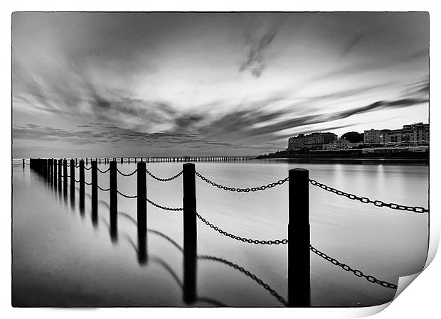 Calm waters Print by mike Davies