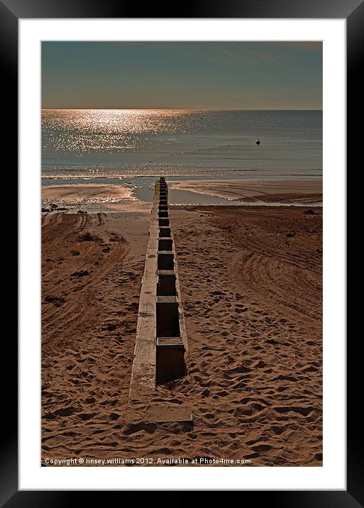 Breakwater Framed Mounted Print by Linsey Williams
