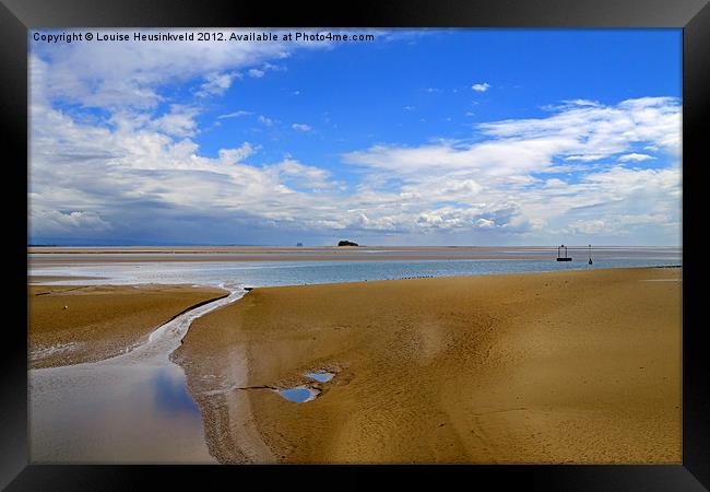 Morecambe Bay, Cumbria Framed Print by Louise Heusinkveld
