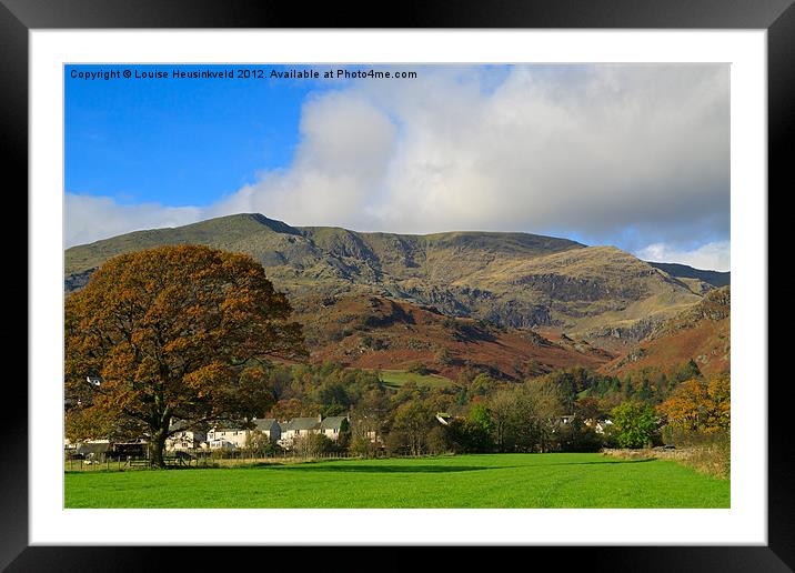 Coniston Old Man, Cumbria, UK Framed Mounted Print by Louise Heusinkveld