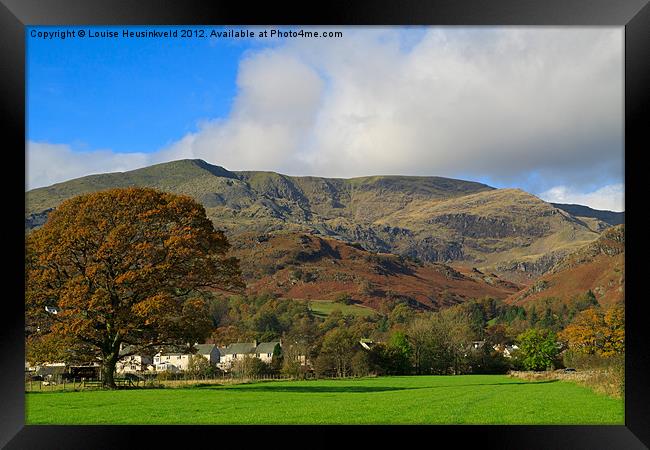 Coniston Old Man, Cumbria, UK Framed Print by Louise Heusinkveld