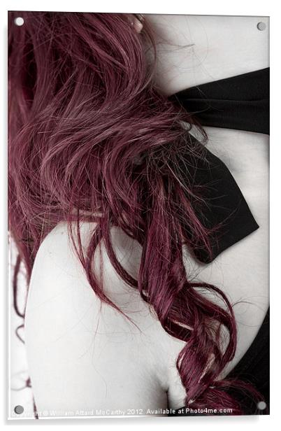 Red Hair Acrylic by William AttardMcCarthy