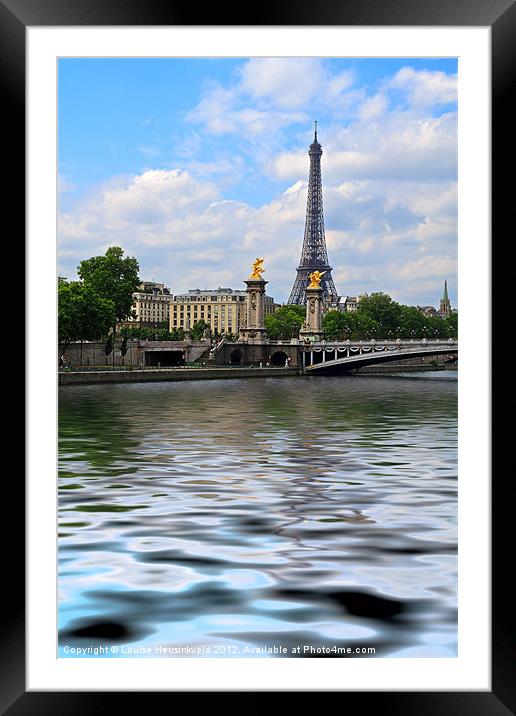Iconic Paris Framed Mounted Print by Louise Heusinkveld