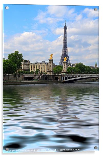 Iconic Paris Acrylic by Louise Heusinkveld