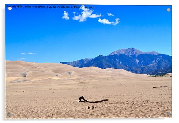 Great Sand Dunes National Park Acrylic by Louise Heusinkveld