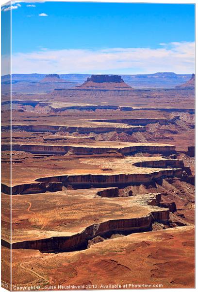 Green River Overlook, Canyonlands Canvas Print by Louise Heusinkveld