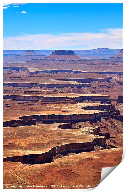 Green River Overlook, Canyonlands Print by Louise Heusinkveld