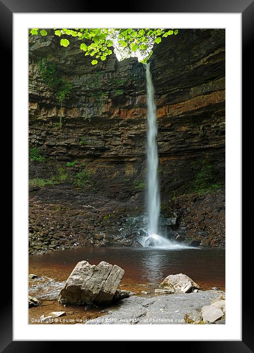 Hardraw Force, Wensleydale, Yorkshire Framed Mounted Print by Louise Heusinkveld