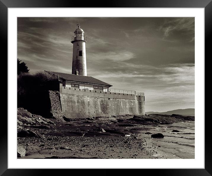 Hale lighthouse on the Mersey Framed Mounted Print by David Worthington
