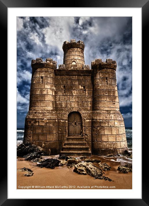 Sandcastle Framed Mounted Print by William AttardMcCarthy